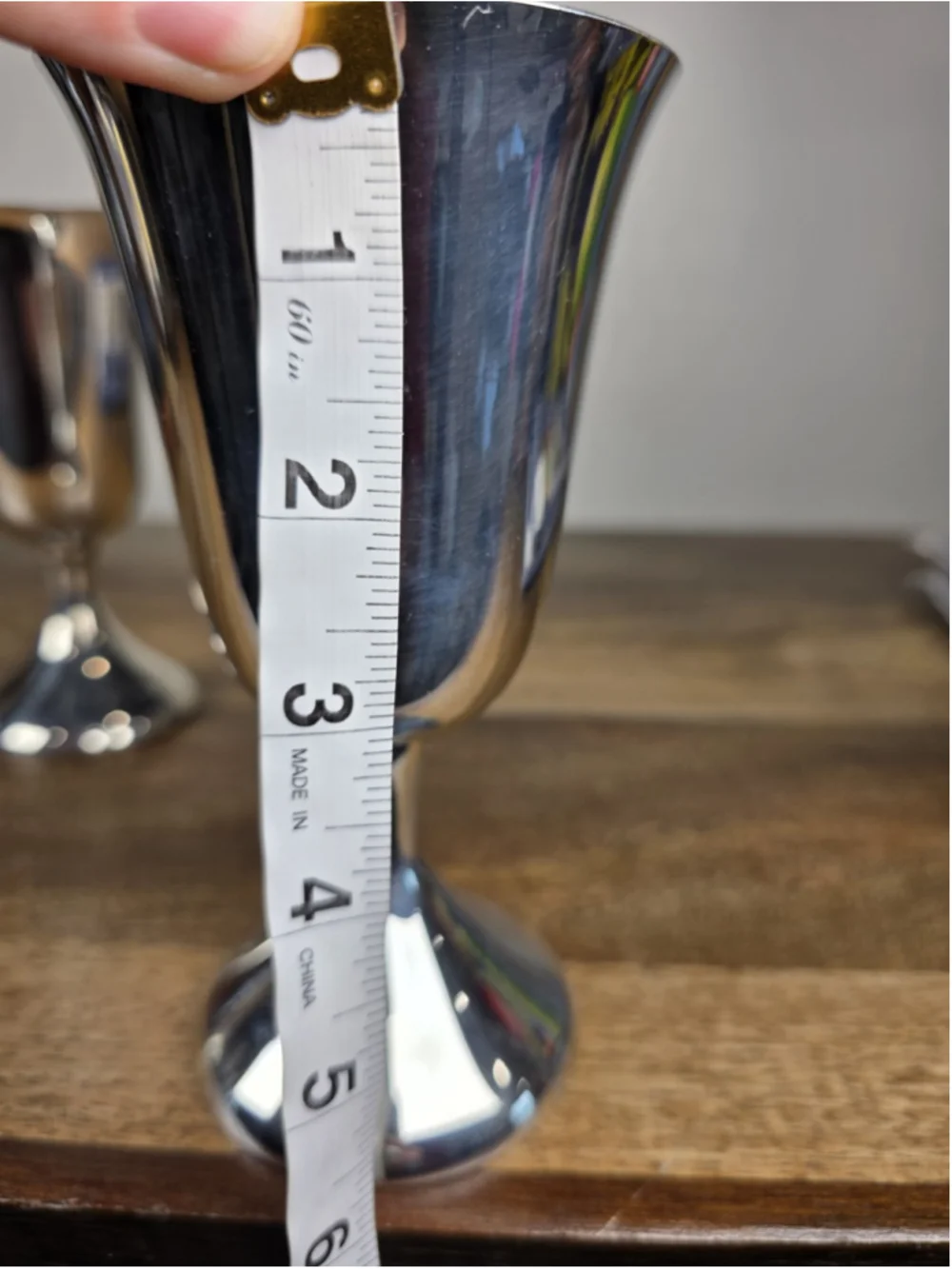 Vintage Towle Silverplated Wine Goblets Pair 6